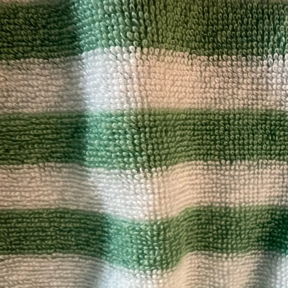 Matilda Jane Green and White Striped Hooded Swimsuit Coverup Size 8